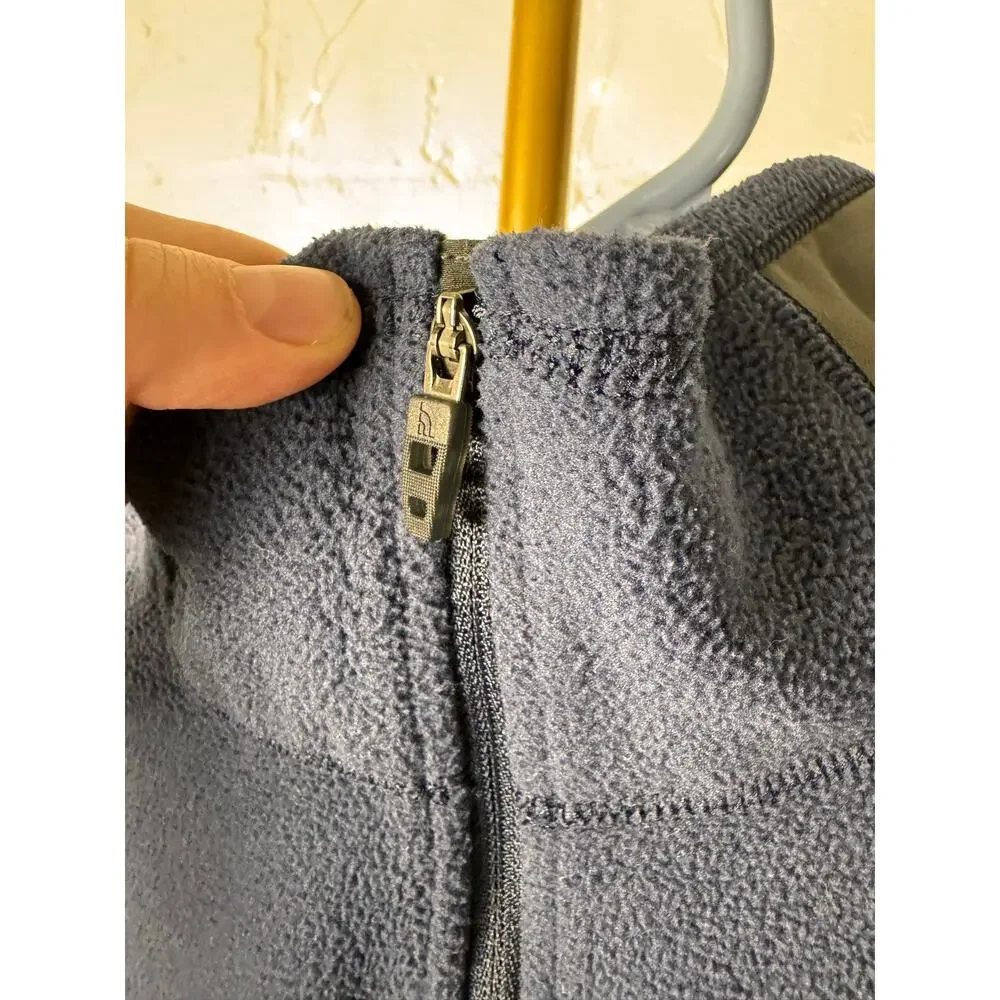 the north face men’s m flashdry fleece 1/4 zip pullover navy blue